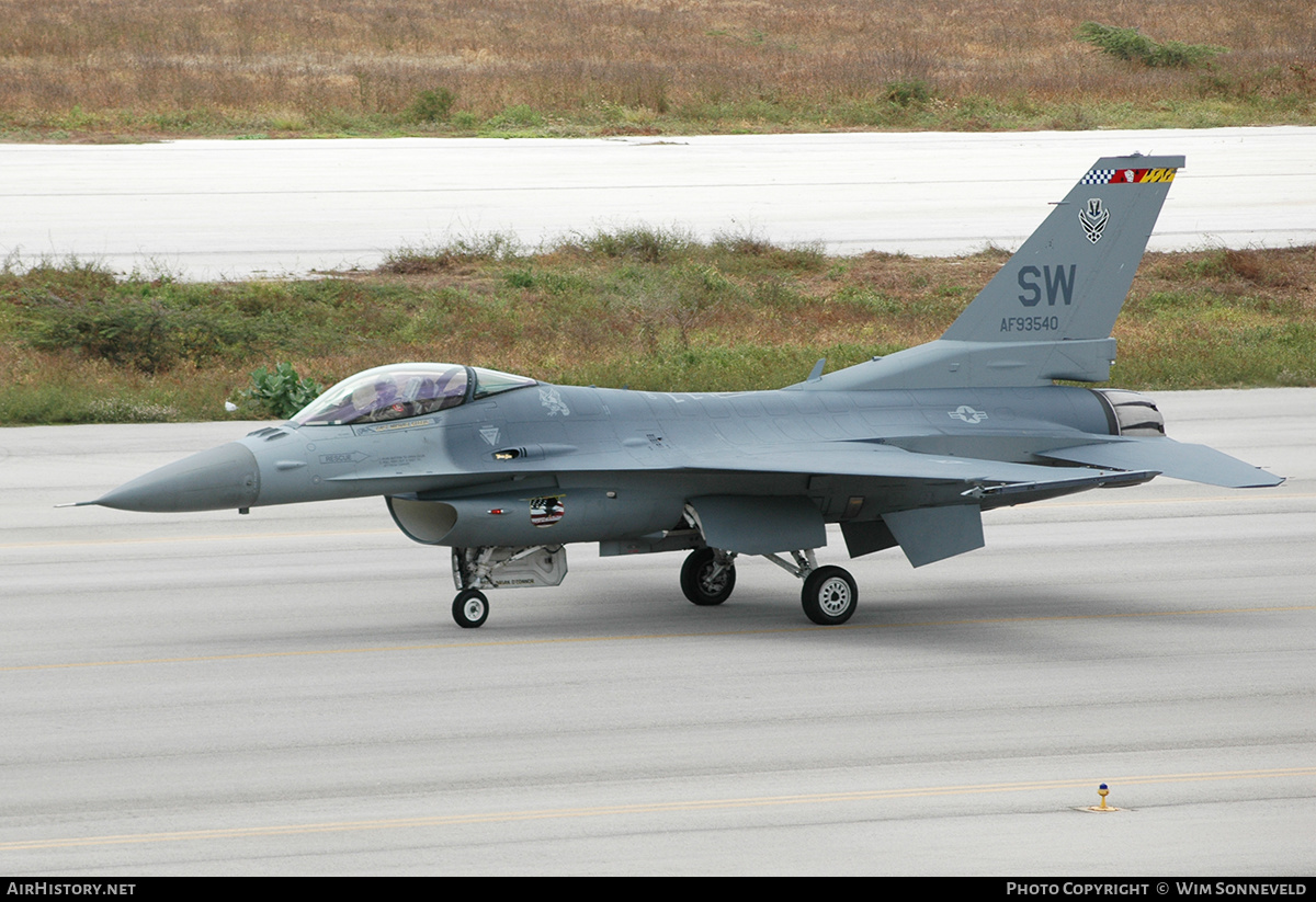 Aircraft Photo of 93-0540 / AF93-540 | Lockheed F-16CM Fighting Falcon | USA - Air Force | AirHistory.net #664910