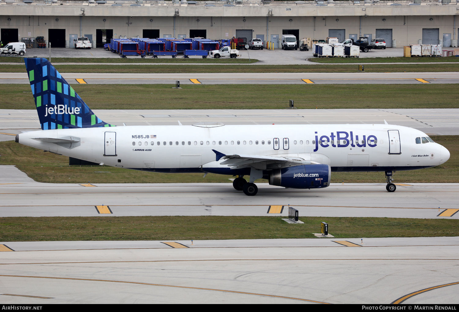 Aircraft Photo of N585JB | Airbus A320-232 | JetBlue Airways | AirHistory.net #664911