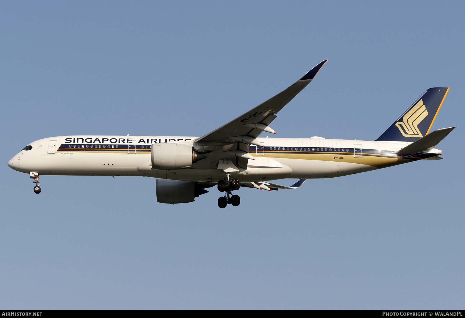 Aircraft Photo of 9V-SHL | Airbus A350-941 | Singapore Airlines | AirHistory.net #664931