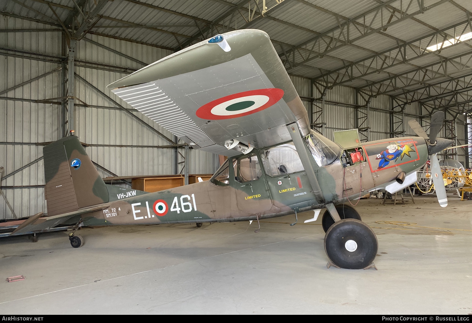 Aircraft Photo of VH-JKW / MM57254 | SIAI-Marchetti SM-1019E | Italy - Army | AirHistory.net #664982