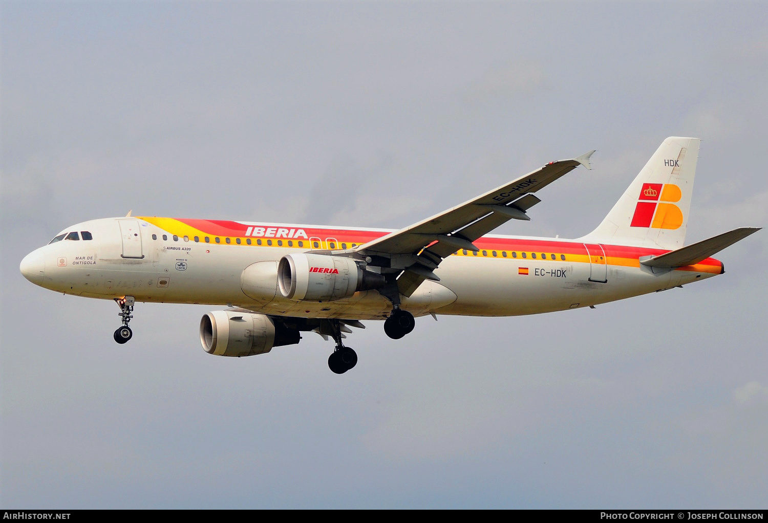 Aircraft Photo of EC-HDK | Airbus A320-214 | Iberia | AirHistory.net #665008
