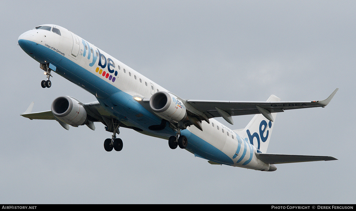 Aircraft Photo of G-FBEA | Embraer 195LR (ERJ-190-200LR) | Flybe | AirHistory.net #665018