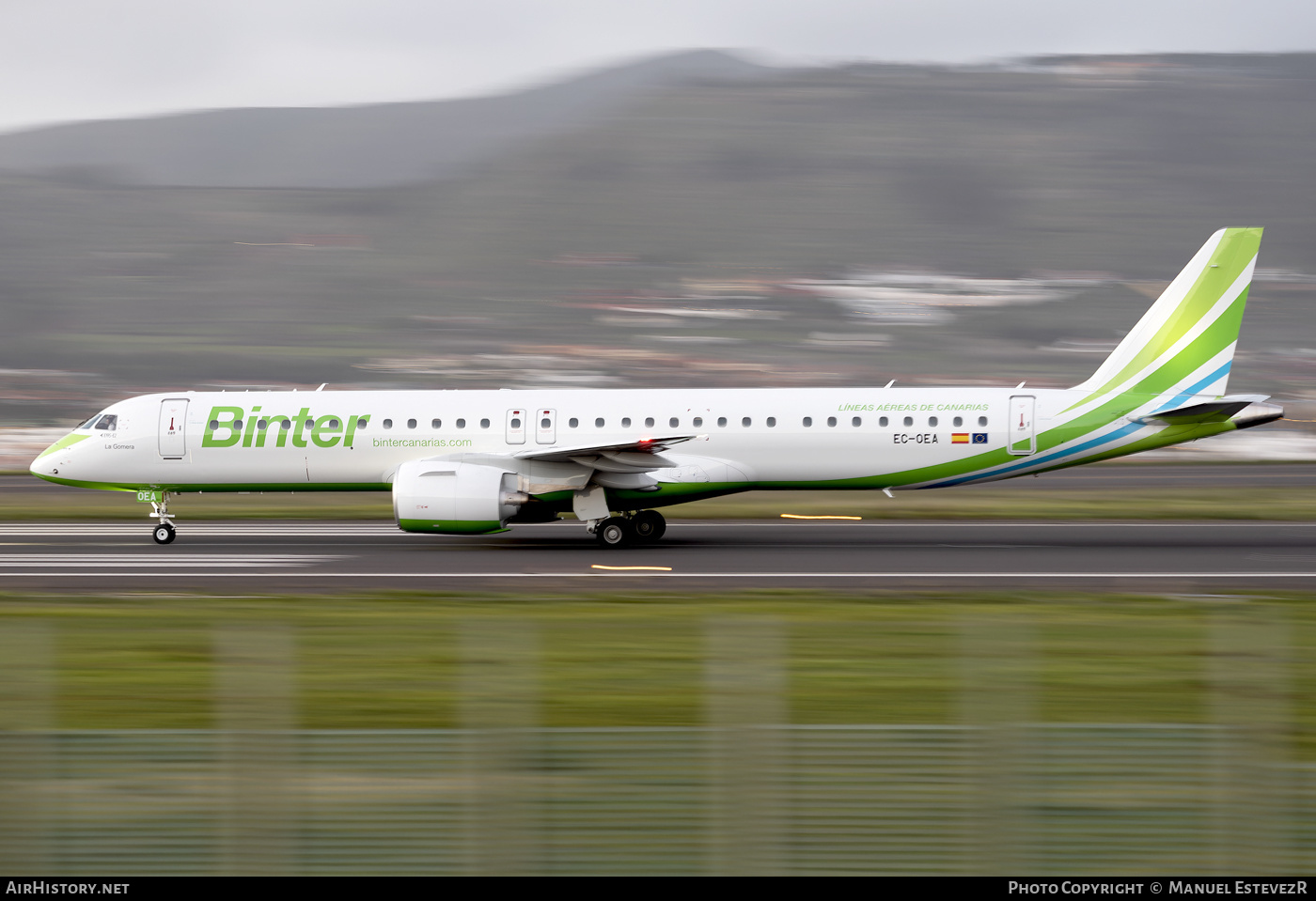 Aircraft Photo of EC-OEA | Embraer 195-E2 (ERJ-190-400) | Binter Canarias | AirHistory.net #665020