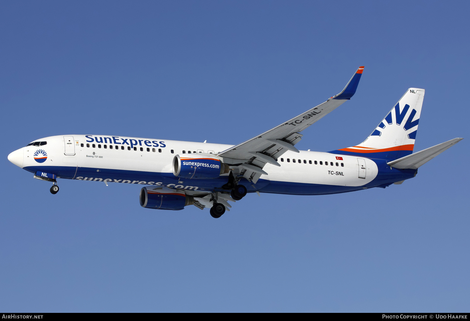 Aircraft Photo of TC-SNL | Boeing 737-86N | SunExpress | AirHistory.net #665029
