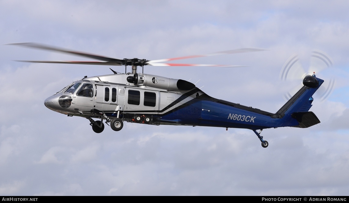 Aircraft Photo of N603CK | Sikorsky UH-60A Black Hawk (S-70A) | Capitol Helicopters | AirHistory.net #665091