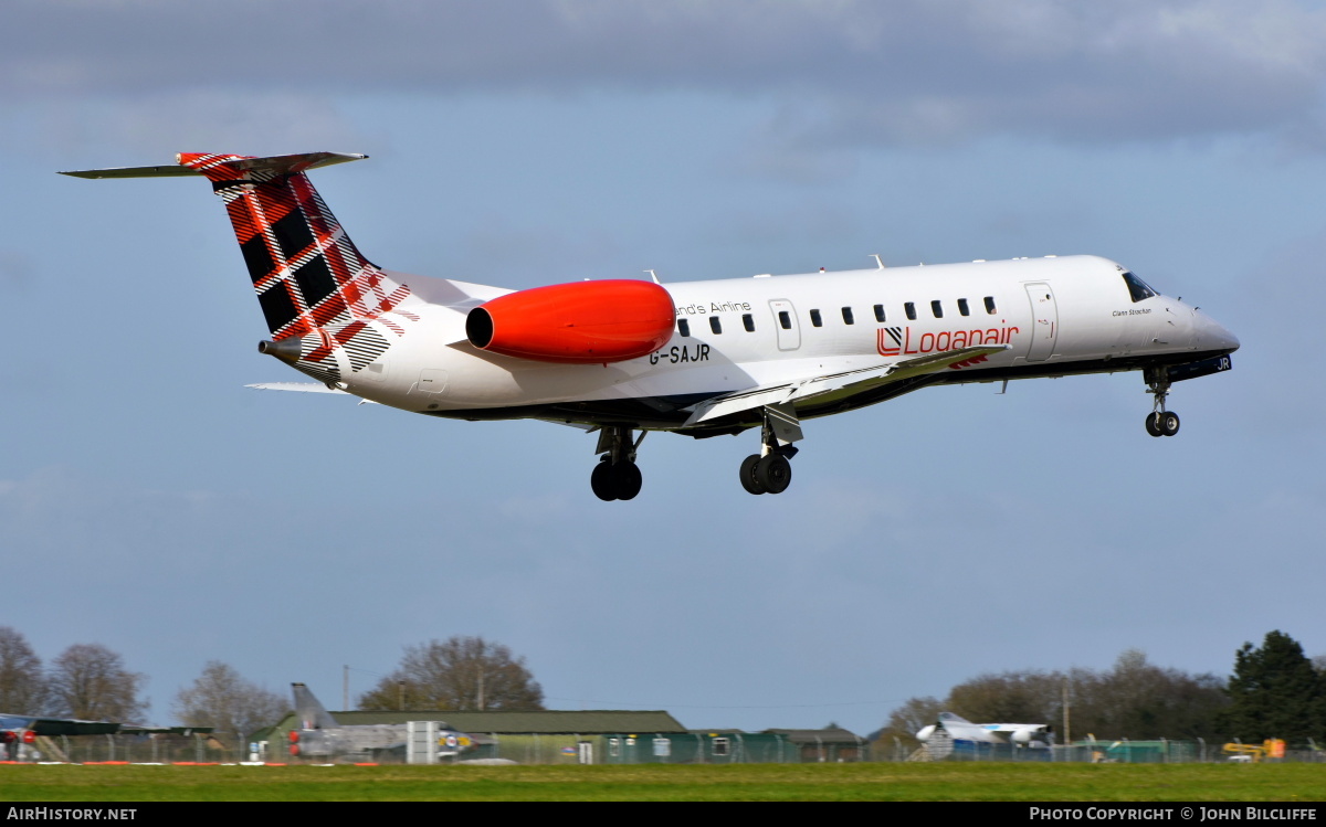 Aircraft Photo of G-SAJR | Embraer ERJ-135ER (EMB-135ER) | Loganair | AirHistory.net #665110