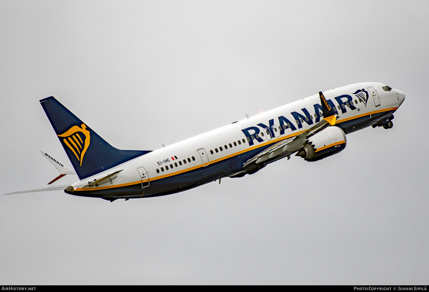 Aircraft Photo of EI-IHC | Boeing 737-8200 Max 200 | Ryanair | AirHistory.net #665113