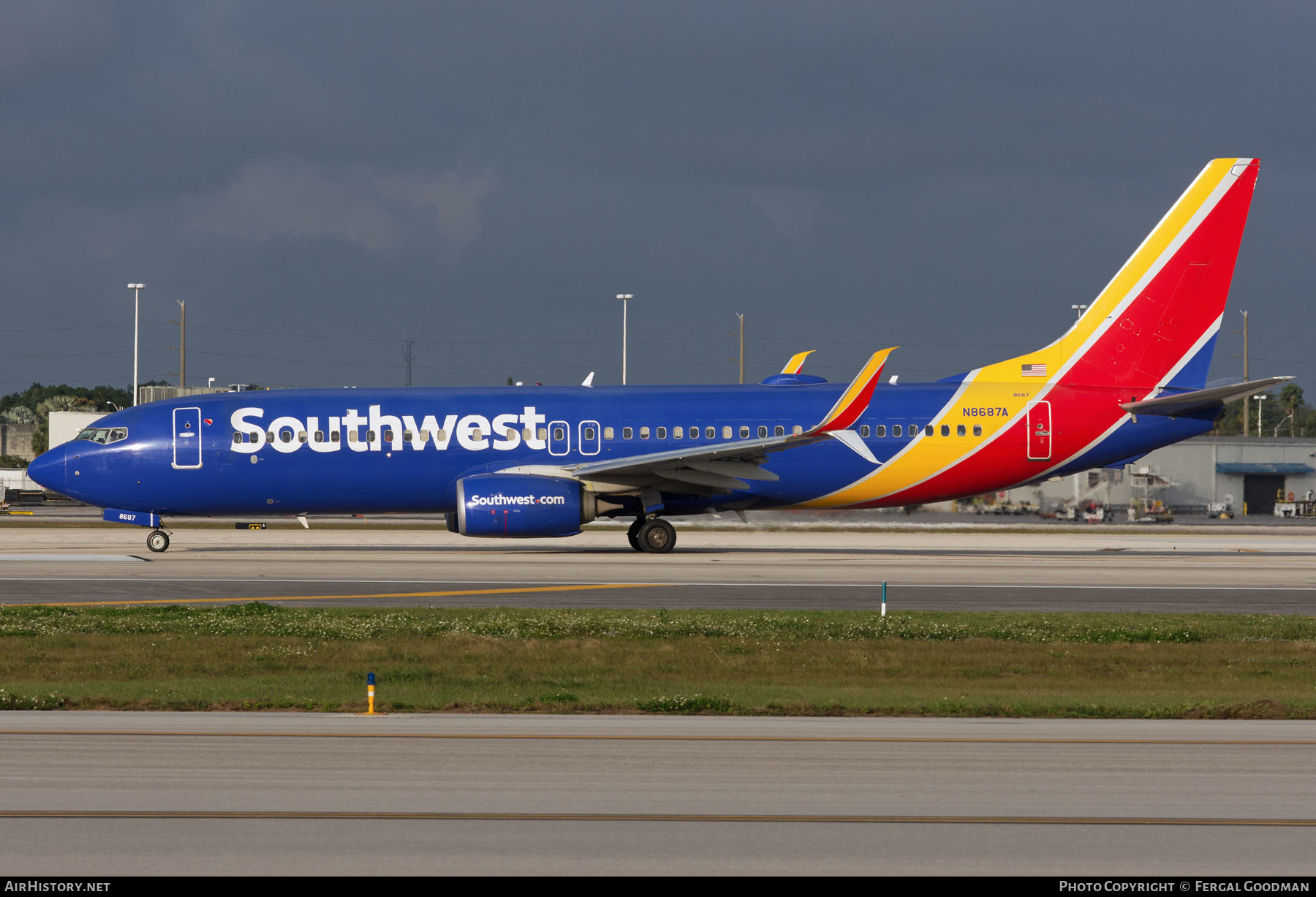 Aircraft Photo of N8687A | Boeing 737-8H4 | Southwest Airlines | AirHistory.net #665126