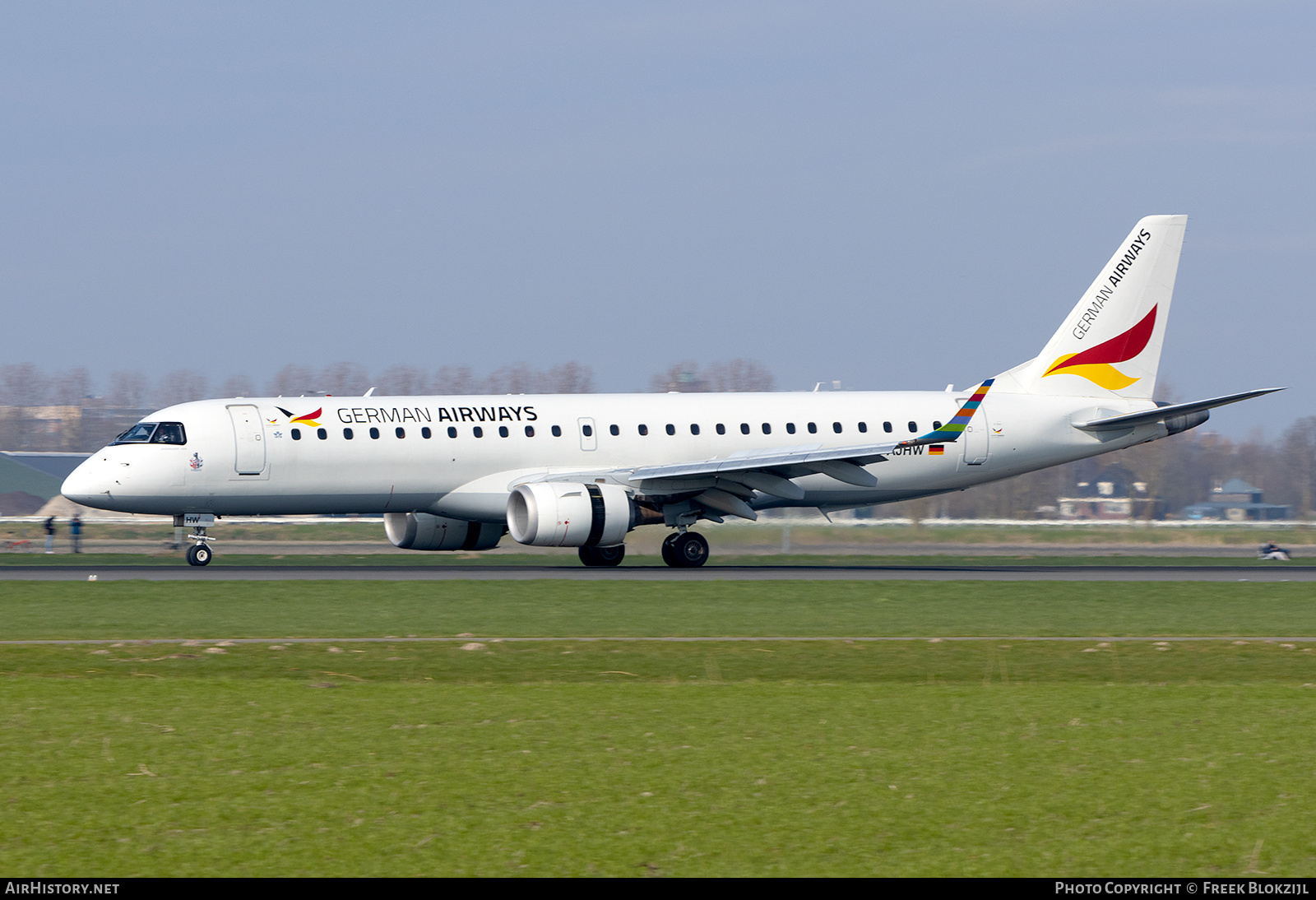 Aircraft Photo of D-AJHW | Embraer 190LR (ERJ-190-100LR) | German Airways | AirHistory.net #665130