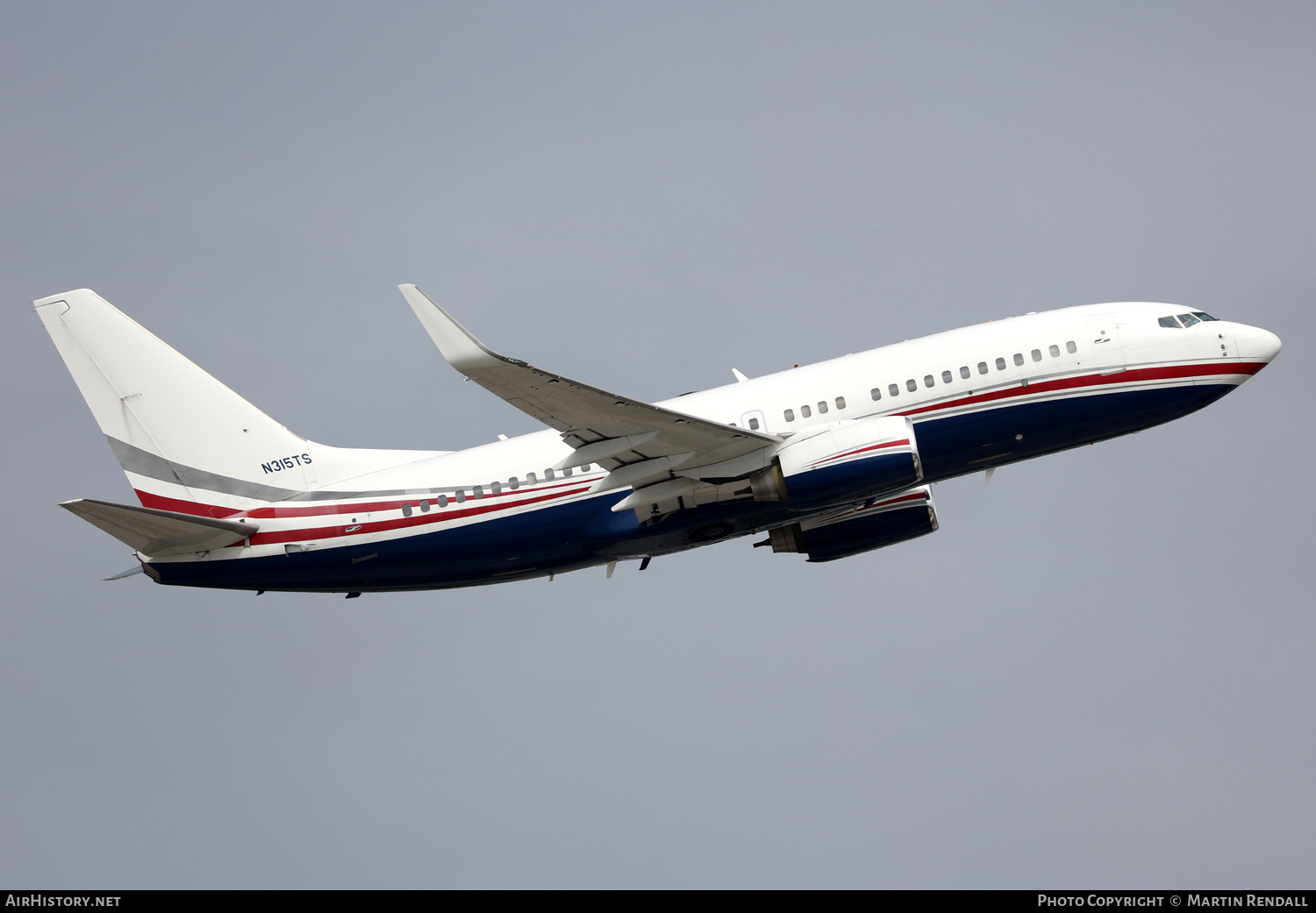 Aircraft Photo of N315TS | Boeing 737-7CU BBJ | AirHistory.net #665132