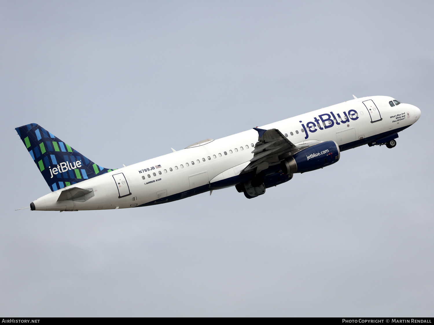 Aircraft Photo of N789JB | Airbus A320-232 | JetBlue Airways | AirHistory.net #665133