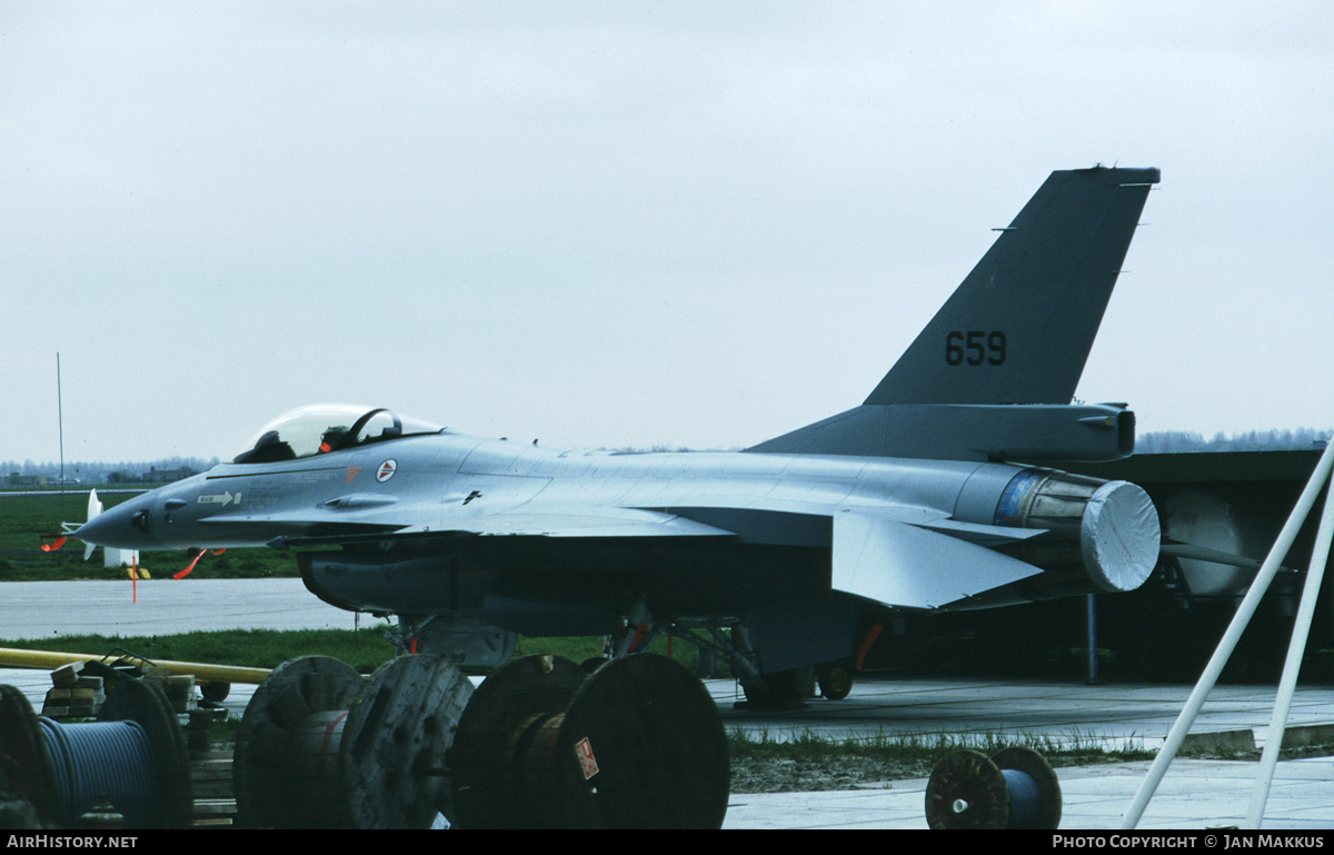 Aircraft Photo of 659 | General Dynamics F-16A Fighting Falcon | Norway - Air Force | AirHistory.net #665147