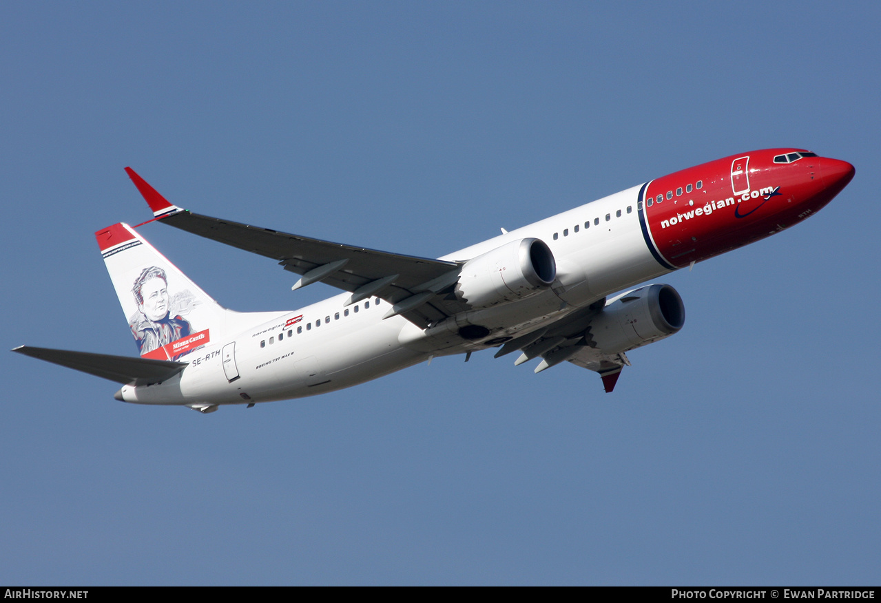 Aircraft Photo of SE-RTH | Boeing 737-8 Max 8 | Norwegian | AirHistory.net #665169