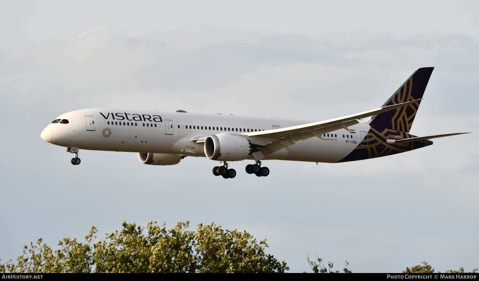Aircraft Photo of VT-TSQ | Boeing 787-9 Dreamliner | Vistara | AirHistory.net #665233