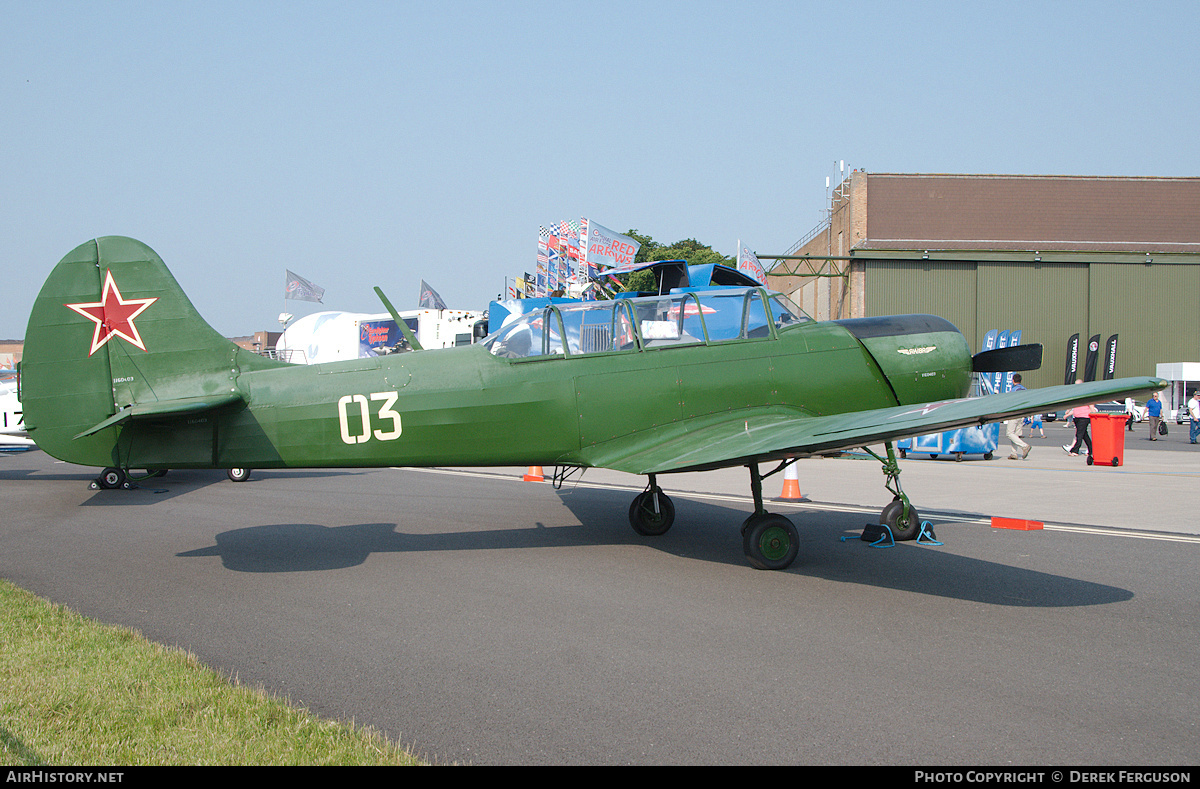 Aircraft Photo of G-CEIB / 03 | Yakovlev Yak-18A | Soviet Union - Air Force | AirHistory.net #665249