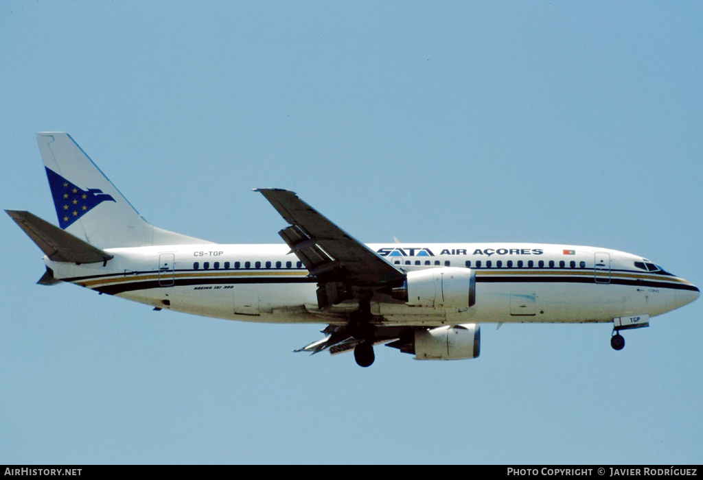 Aircraft Photo of CS-TGP | Boeing 737-3Q8 | SATA Air Açores | AirHistory.net #665273