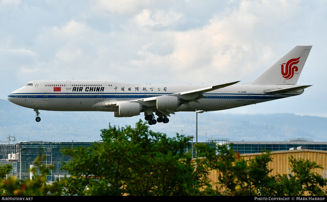 Aircraft Photo of B-2486 | Boeing 747-89L | Air China | AirHistory.net #665276