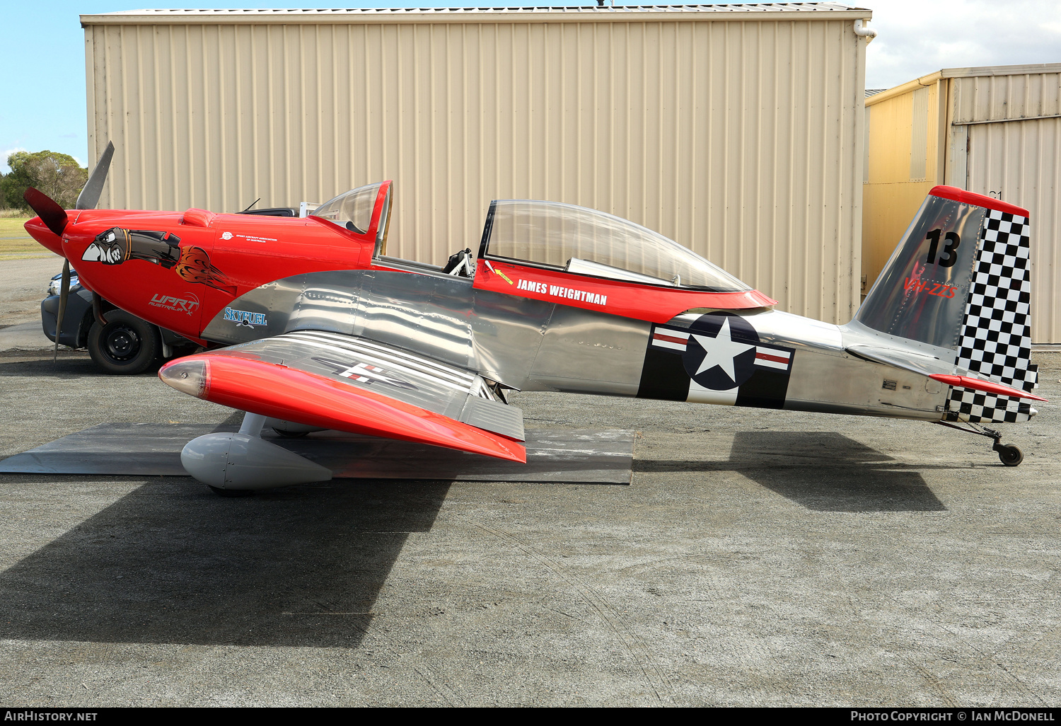Aircraft Photo of VH-ZZS | Van's RV-8 | USA - Air Force | AirHistory.net #665317
