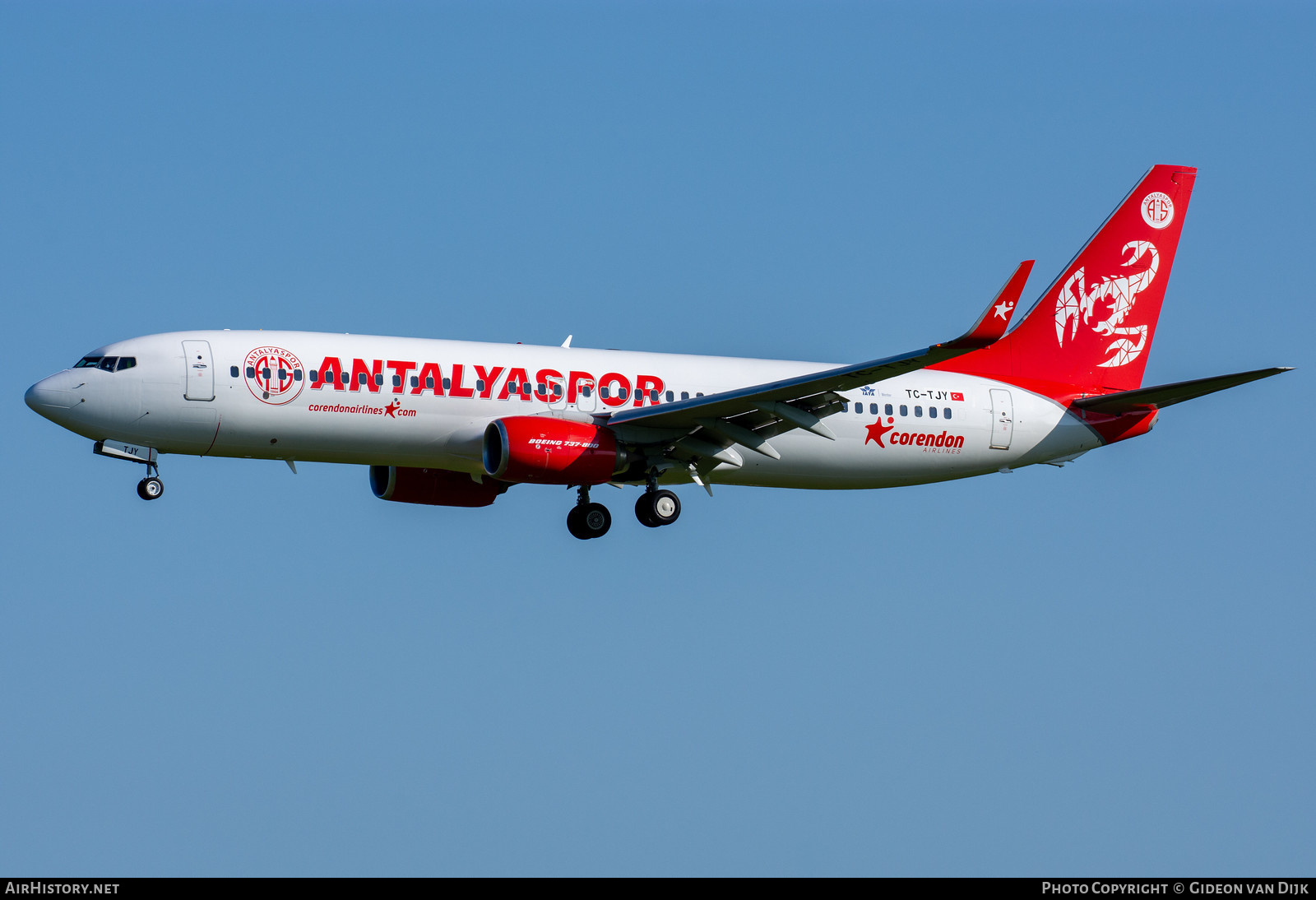 Aircraft Photo of TC-TJY | Boeing 737-8AS | Corendon Airlines | AirHistory.net #665327