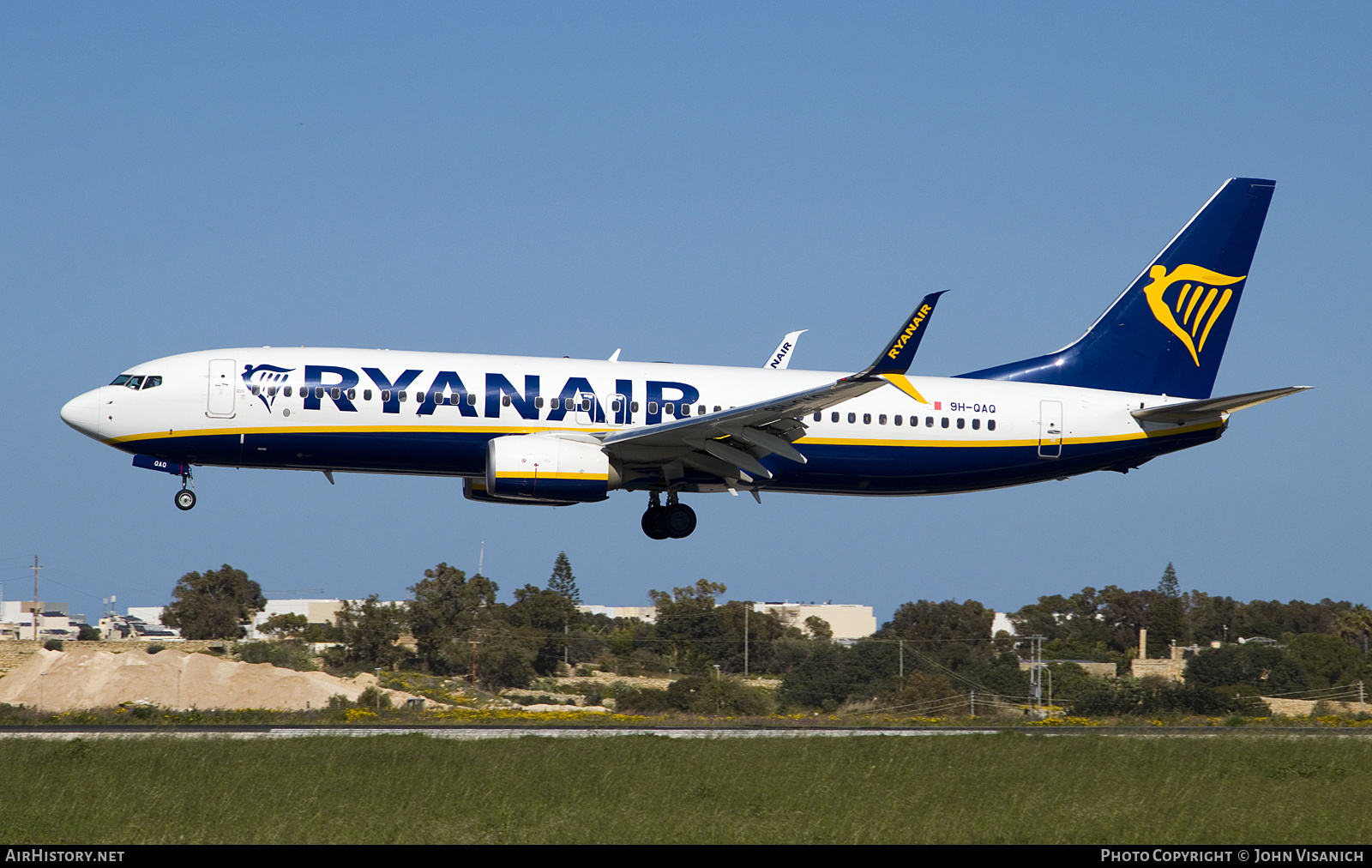 Aircraft Photo of 9H-QAQ | Boeing 737-8AS | Ryanair | AirHistory.net #665365