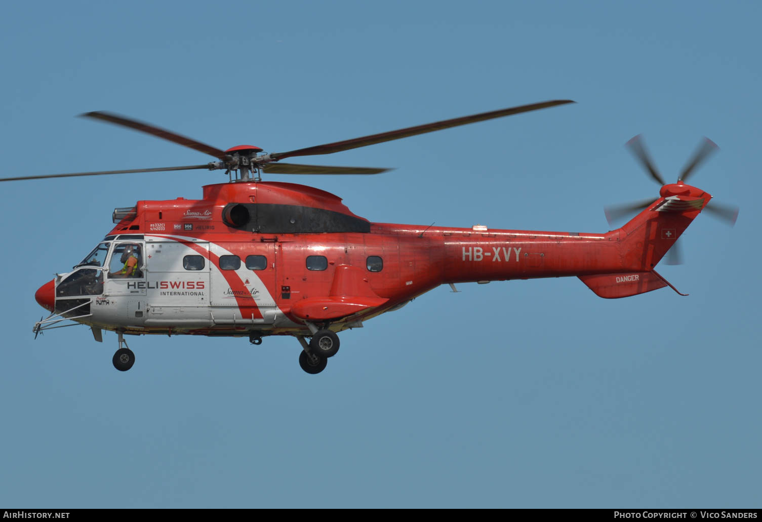 Aircraft Photo of HB-XVY | Aerospatiale AS-332C Super Puma | Heliswiss International | AirHistory.net #665429