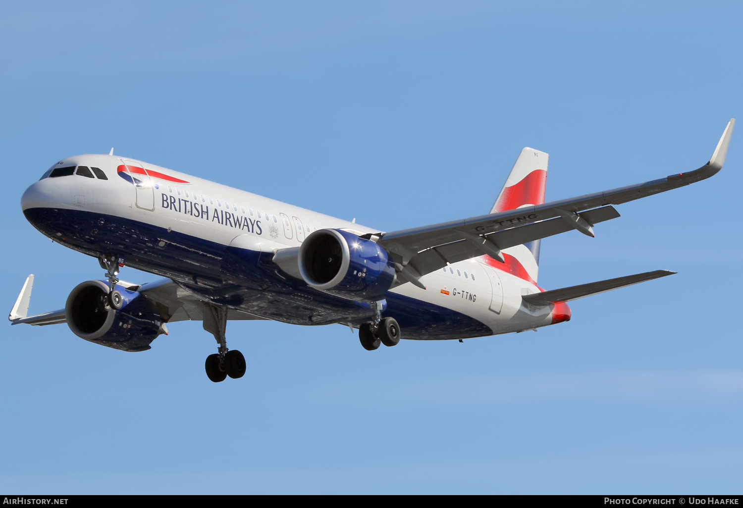 Aircraft Photo of G-TTNG | Airbus A320-251N | British Airways | AirHistory.net #665441