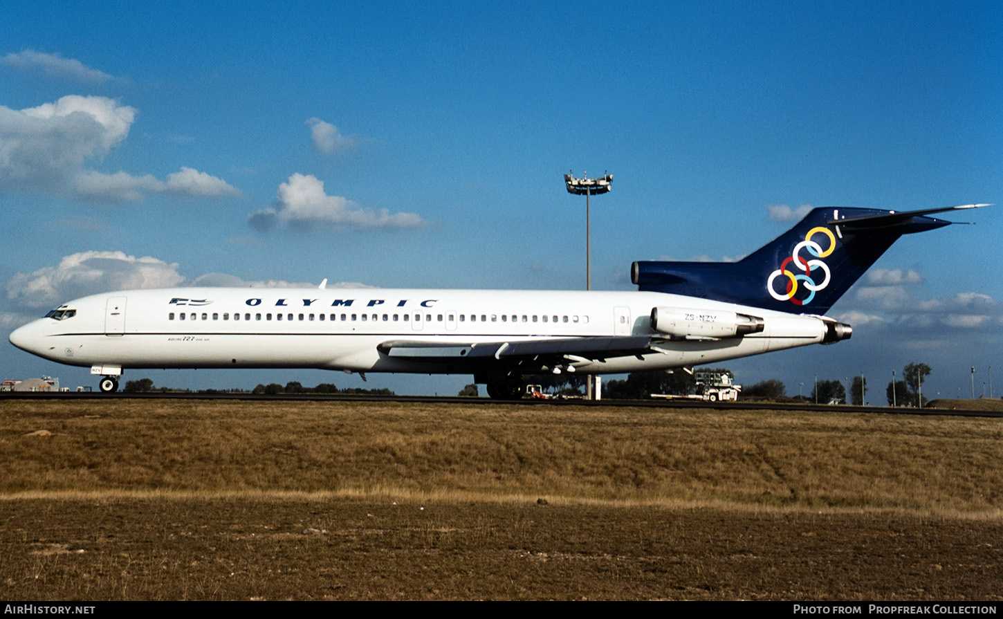 Aircraft Photo of ZS-NZV | Boeing 727-230/Adv | Olympic | AirHistory.net #665477