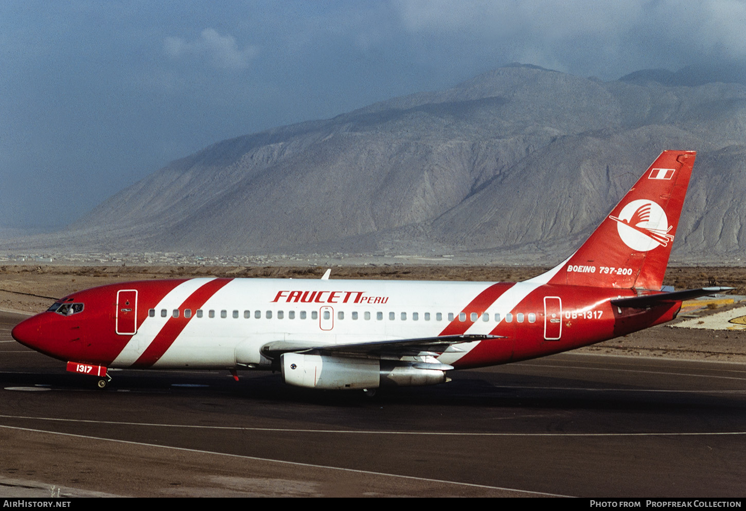 Aircraft Photo of OB-1317 | Boeing 737-247 | Faucett - Peru | AirHistory.net #665485