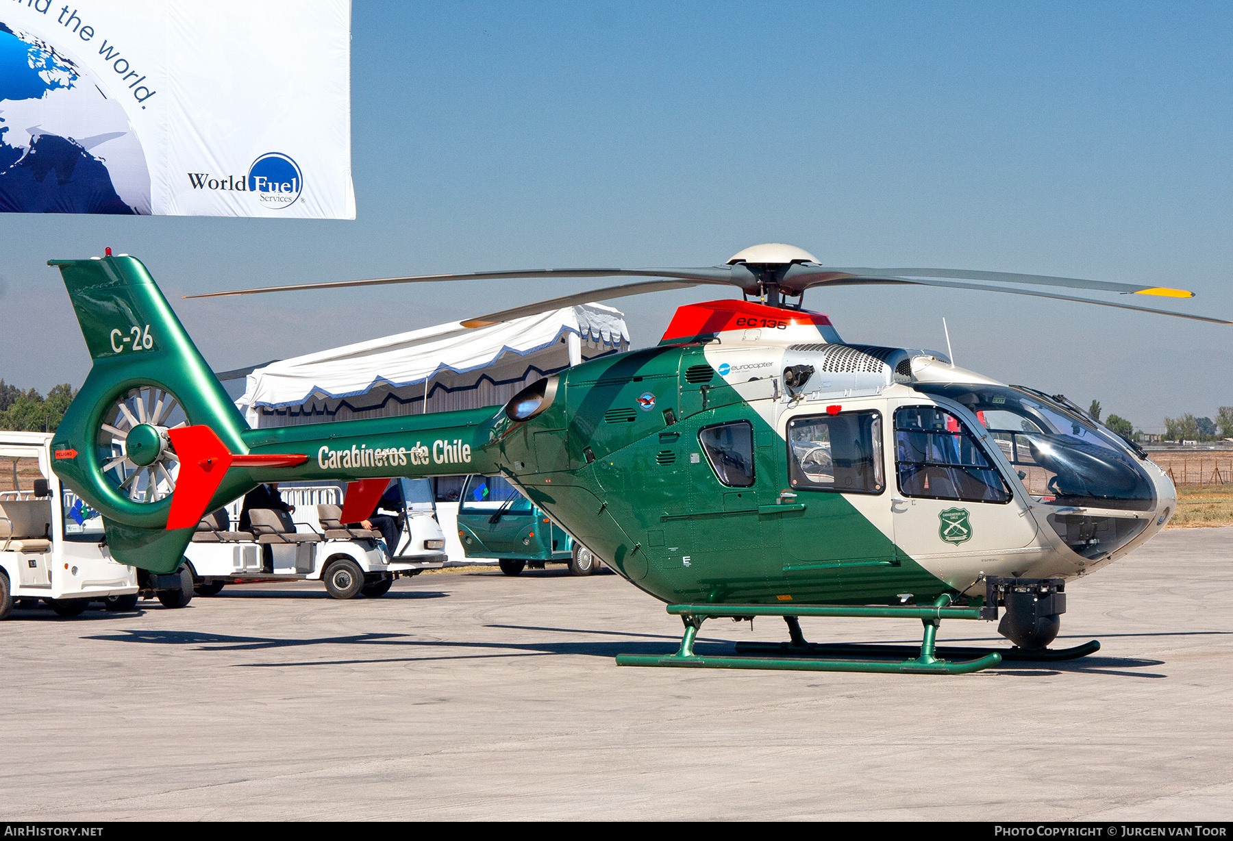 Aircraft Photo of C-26 | Eurocopter EC-135P-2+ | Chile - Carabineros | AirHistory.net #665496