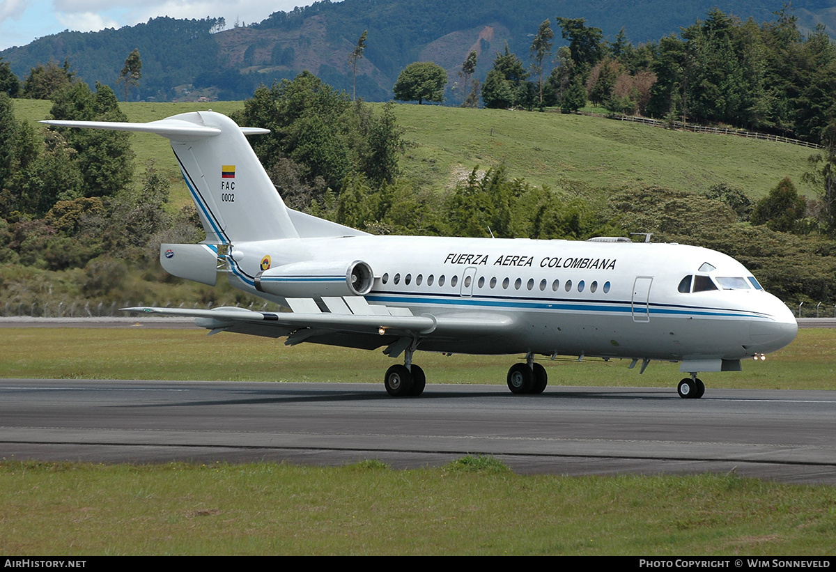 Aircraft Photo of FAC0002 | Fokker F28-1000 Fellowship | Colombia - Air Force | AirHistory.net #665510