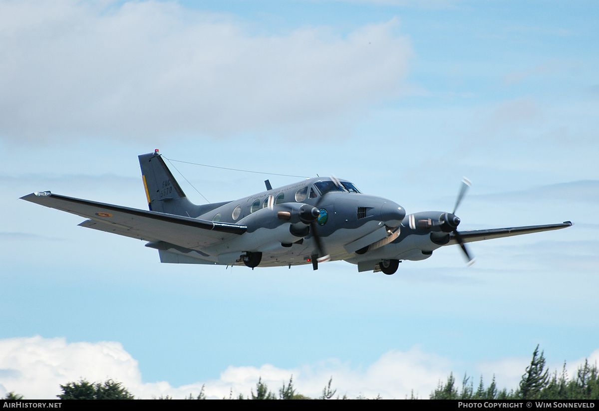 Aircraft Photo of FAC5570 | Beech C90 King Air | Colombia - Air Force | AirHistory.net #665513