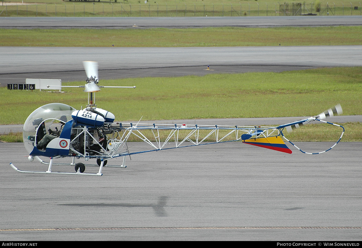 Aircraft Photo of FAC4214 | Bell OH-13S Sioux (47) | Colombia - Air Force | AirHistory.net #665579