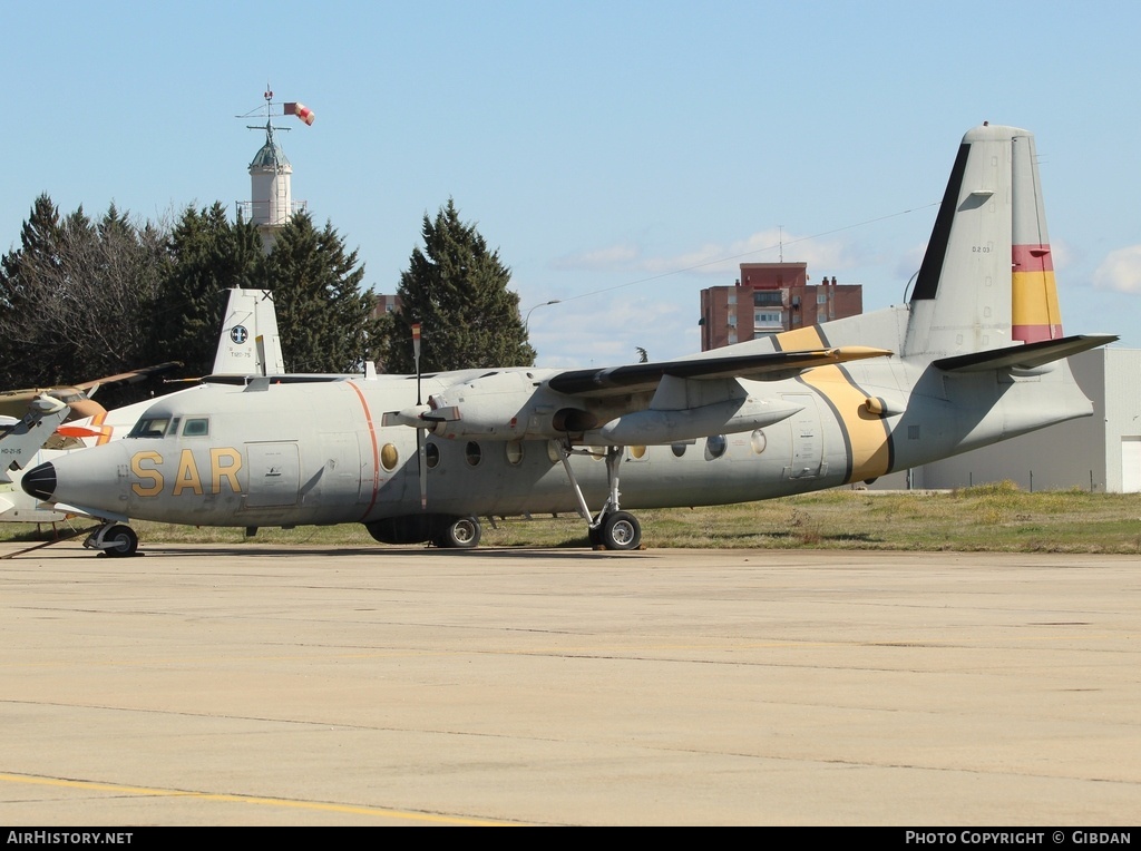 Aircraft Photo of D.2-03 | Fokker F27-200MAR Maritime | Spain - Air Force | AirHistory.net #665580