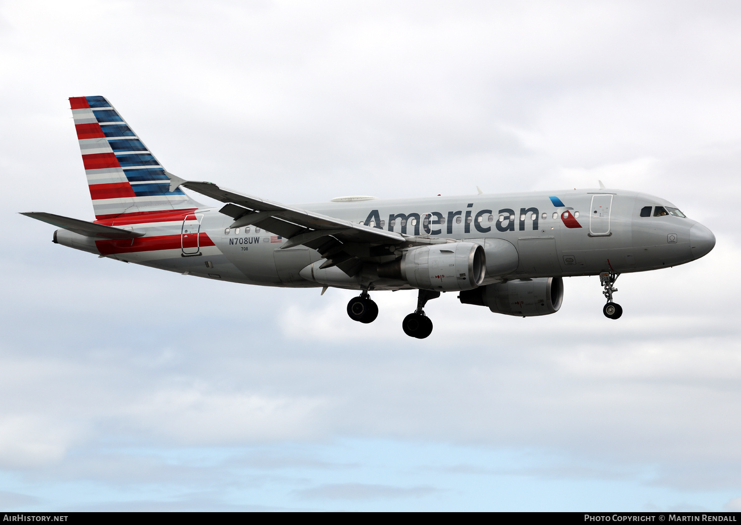 Aircraft Photo of N708UW | Airbus A319-112 | American Airlines | AirHistory.net #665589