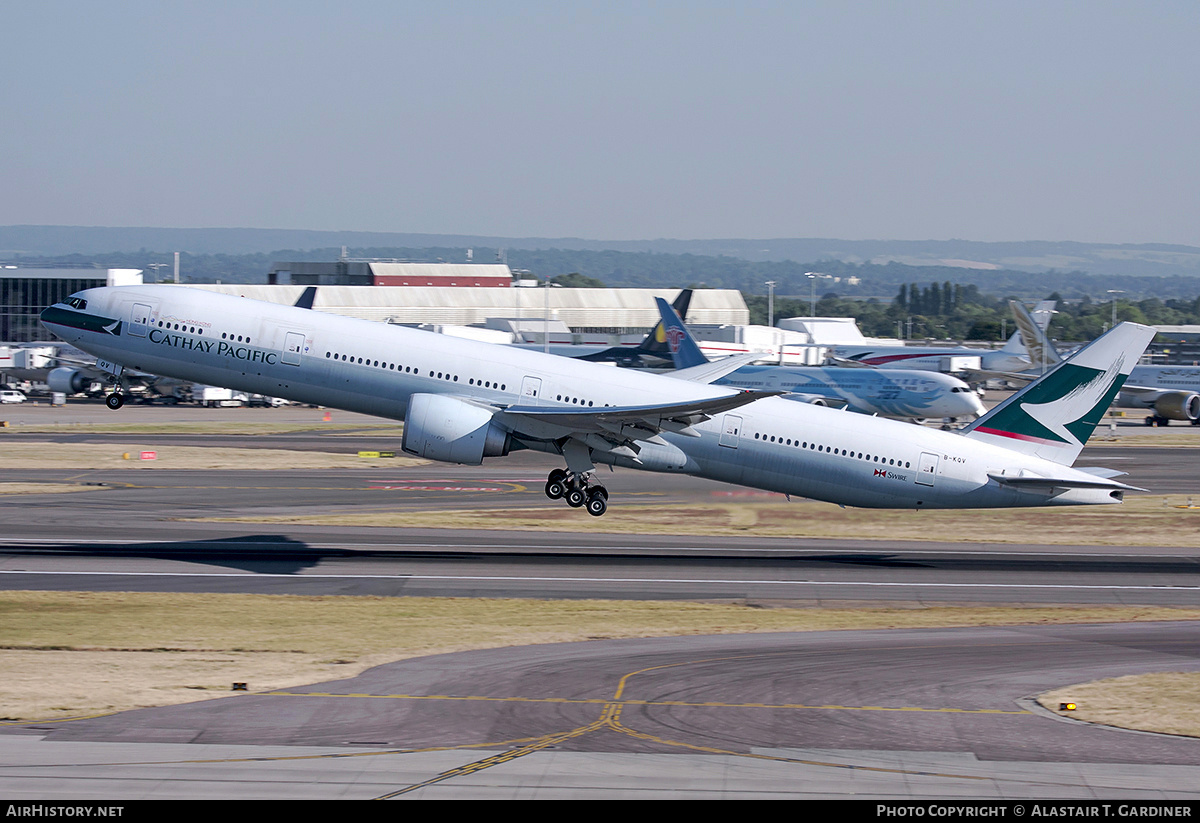 Aircraft Photo of B-KQV | Boeing 777-367/ER | Cathay Pacific Airways | AirHistory.net #665623