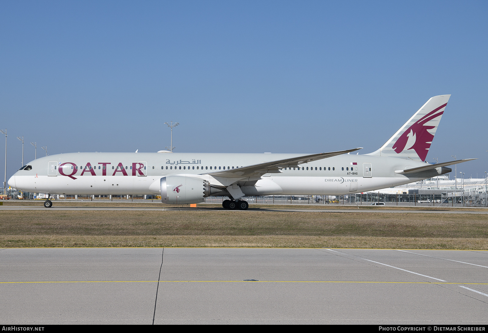 Aircraft Photo of A7-BHG | Boeing 787-9 Dreamliner | Qatar Airways | AirHistory.net #665635