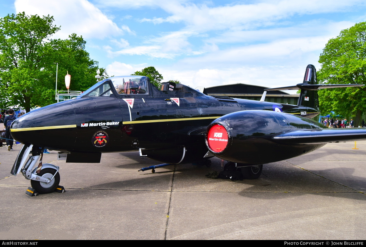 Aircraft Photo of G-JWMA / WA638 | Gloster Meteor T7 (Mod) | Martin-Baker | UK - Air Force | AirHistory.net #665676