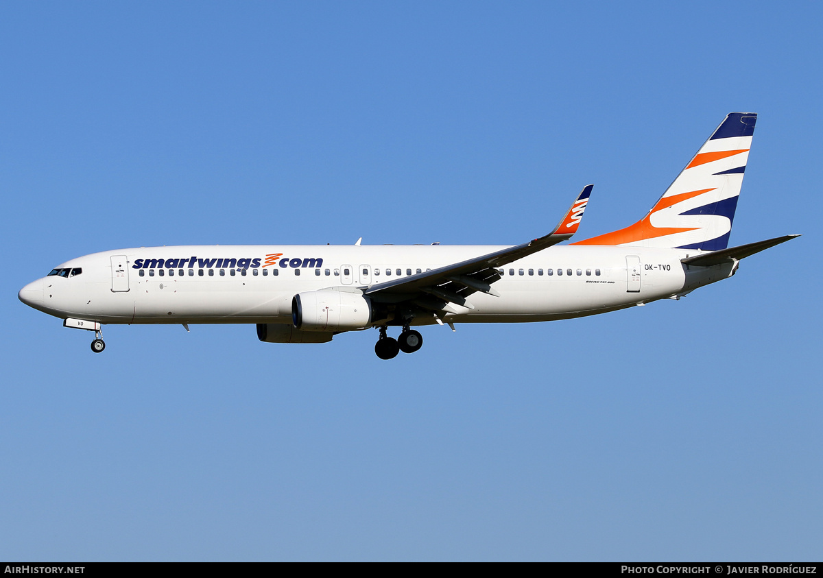 Aircraft Photo of OK-TVO | Boeing 737-8CX | Smartwings | AirHistory.net #665680