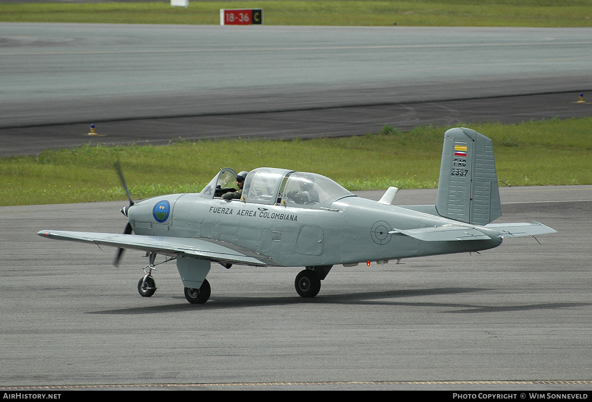 Aircraft Photo of FAC2337 | Beech T-34A Mentor | Colombia - Air Force | AirHistory.net #665683