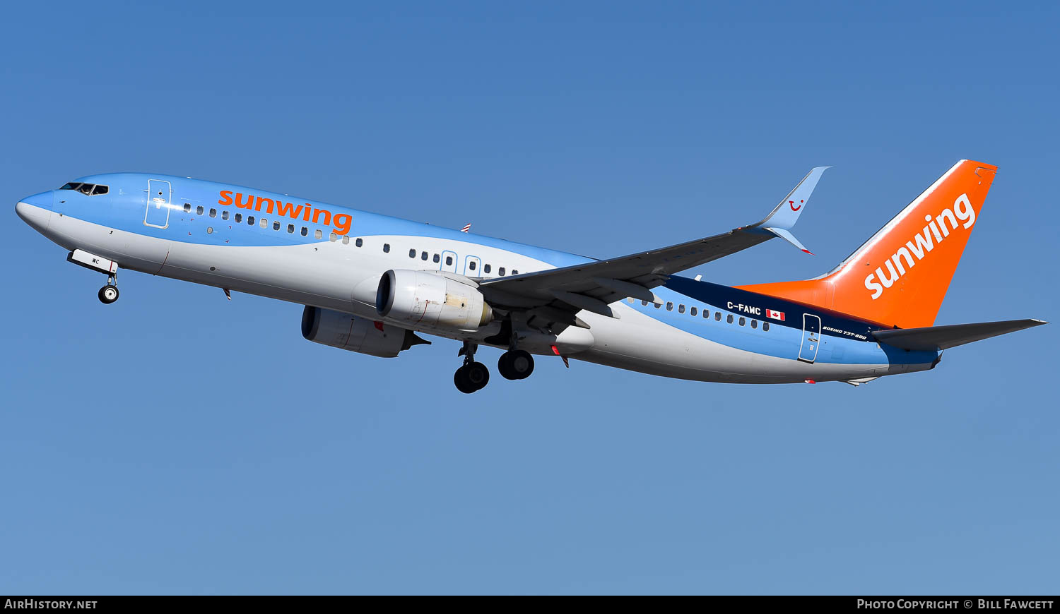 Aircraft Photo of C-FAWC | Boeing 737-8K5 | Sunwing Airlines | AirHistory.net #665722