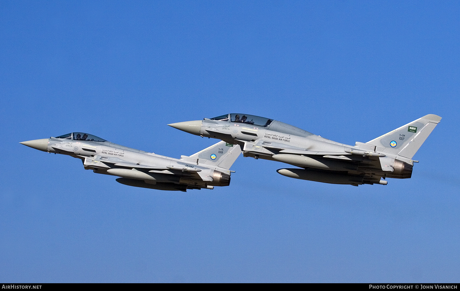 Aircraft Photo of 1017 / ZK397 | Eurofighter EF-2000 Typhoon T | Saudi Arabia - Air Force | AirHistory.net #665755