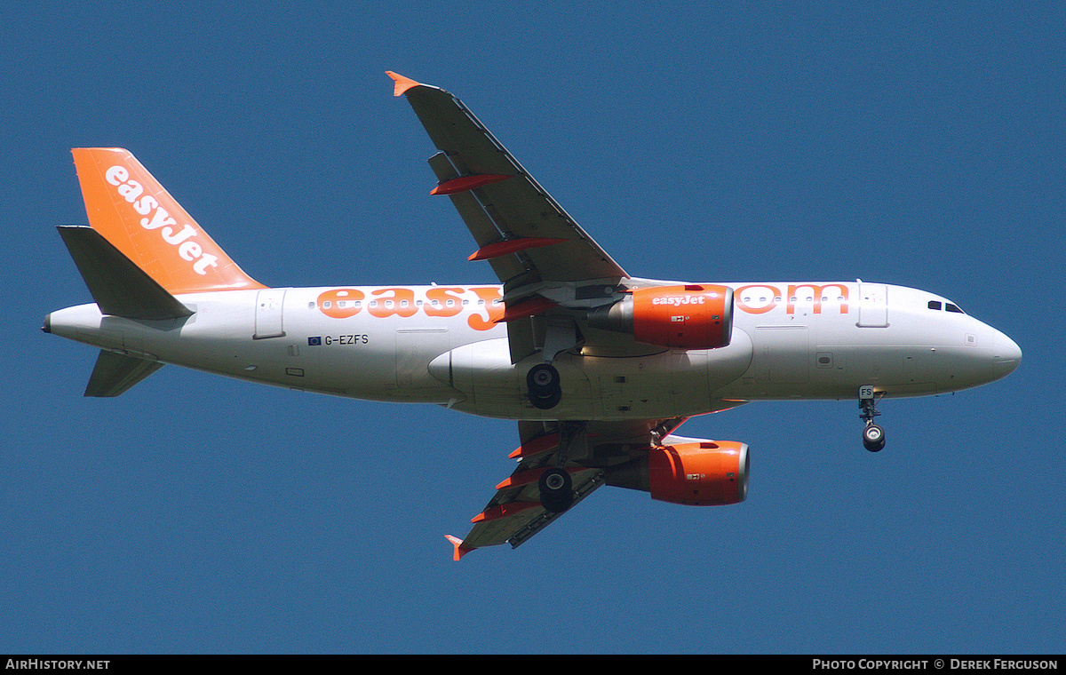 Aircraft Photo of G-EZFS | Airbus A319-111 | EasyJet | AirHistory.net #665799