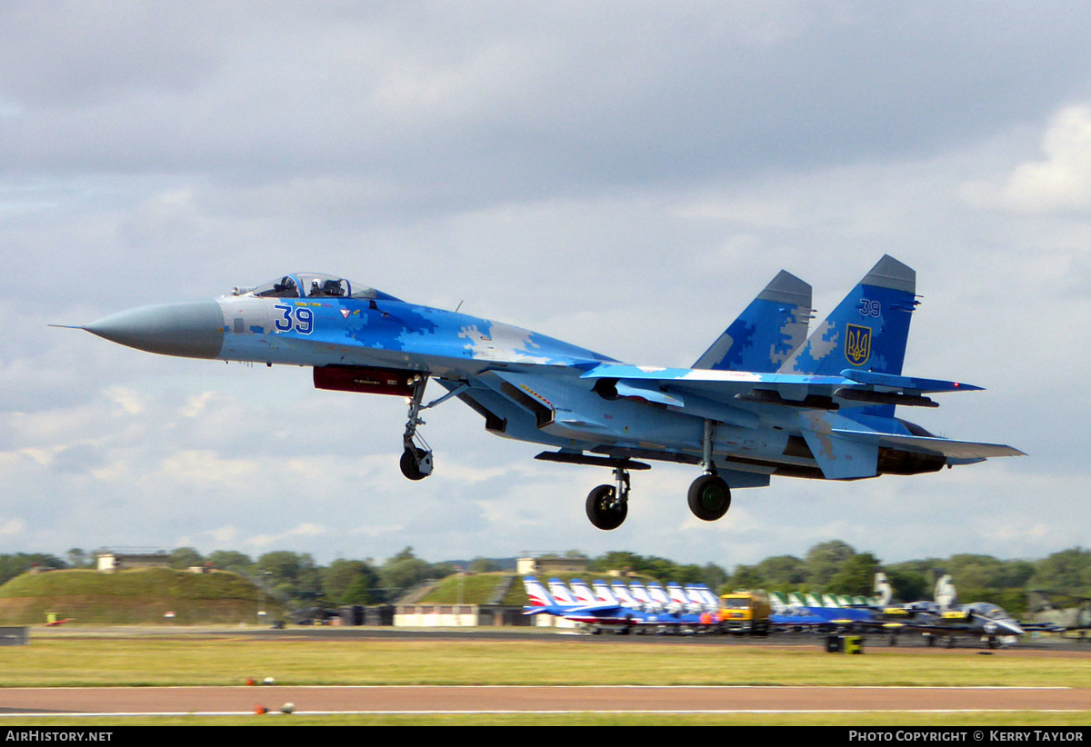 Aircraft Photo of 39 blue | Sukhoi Su-27P1M | Ukraine - Air Force | AirHistory.net #665800