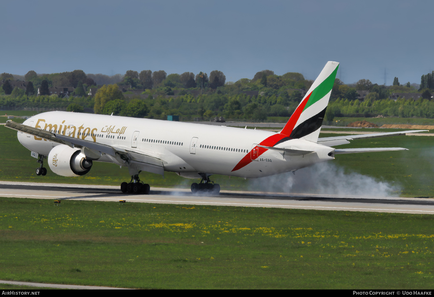 Aircraft Photo of A6-EGQ | Boeing 777-31H/ER | Emirates | AirHistory.net #665805