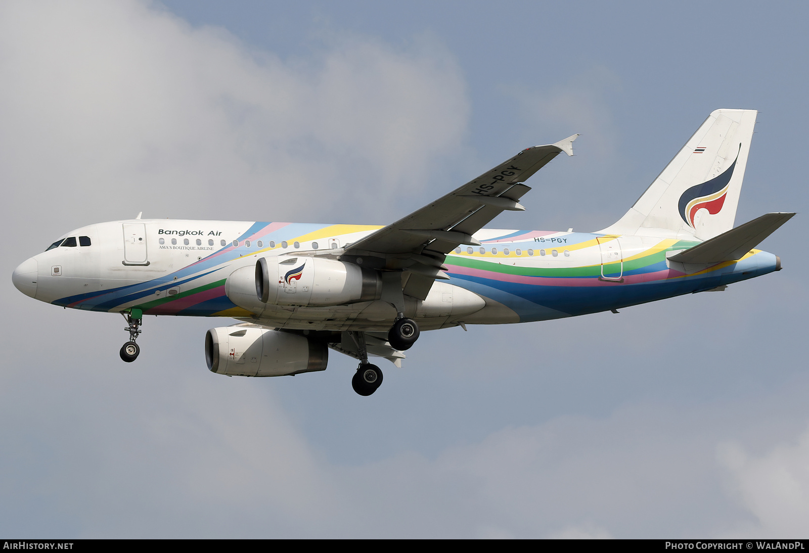 Aircraft Photo of HS-PGY | Airbus A319-132 | Bangkok Airways | AirHistory.net #665807