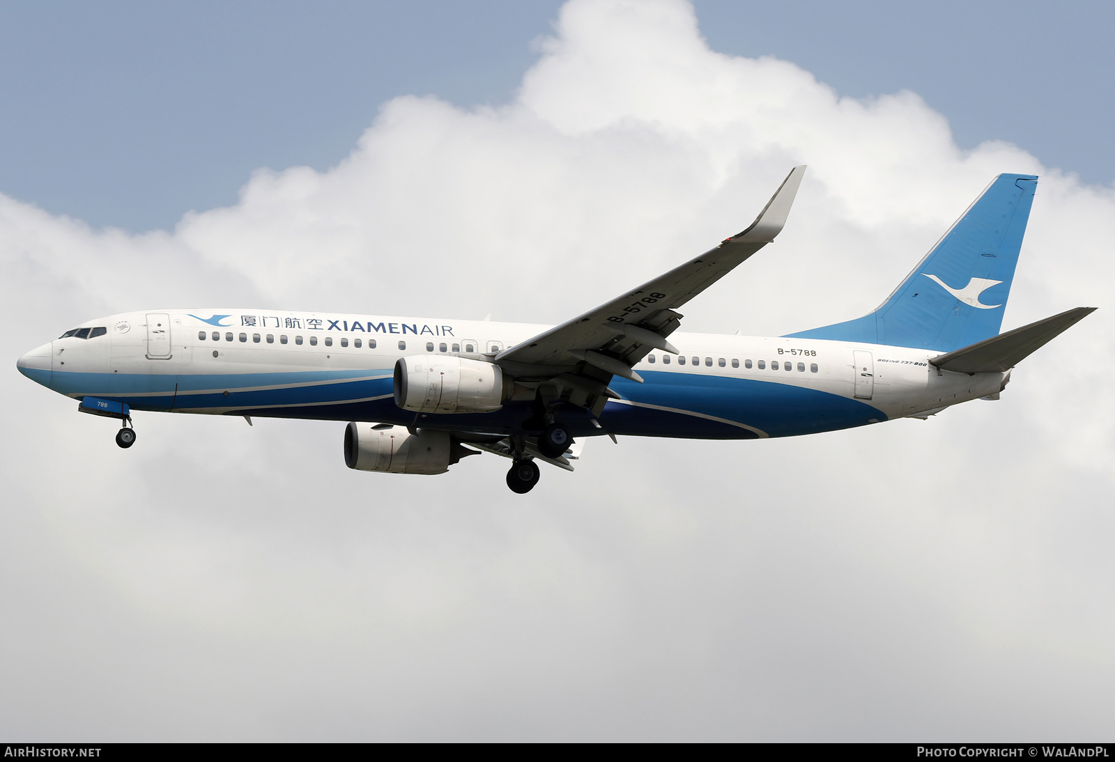 Aircraft Photo of B-5788 | Boeing 737-85C | Xiamen Airlines | AirHistory.net #665829