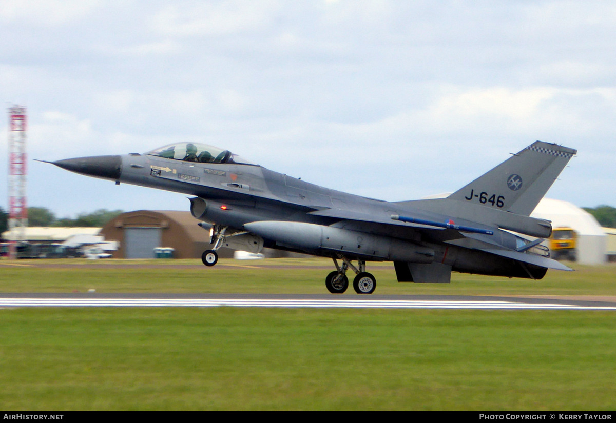 Aircraft Photo of J-646 | General Dynamics F-16AM Fighting Falcon | Netherlands - Air Force | AirHistory.net #665883