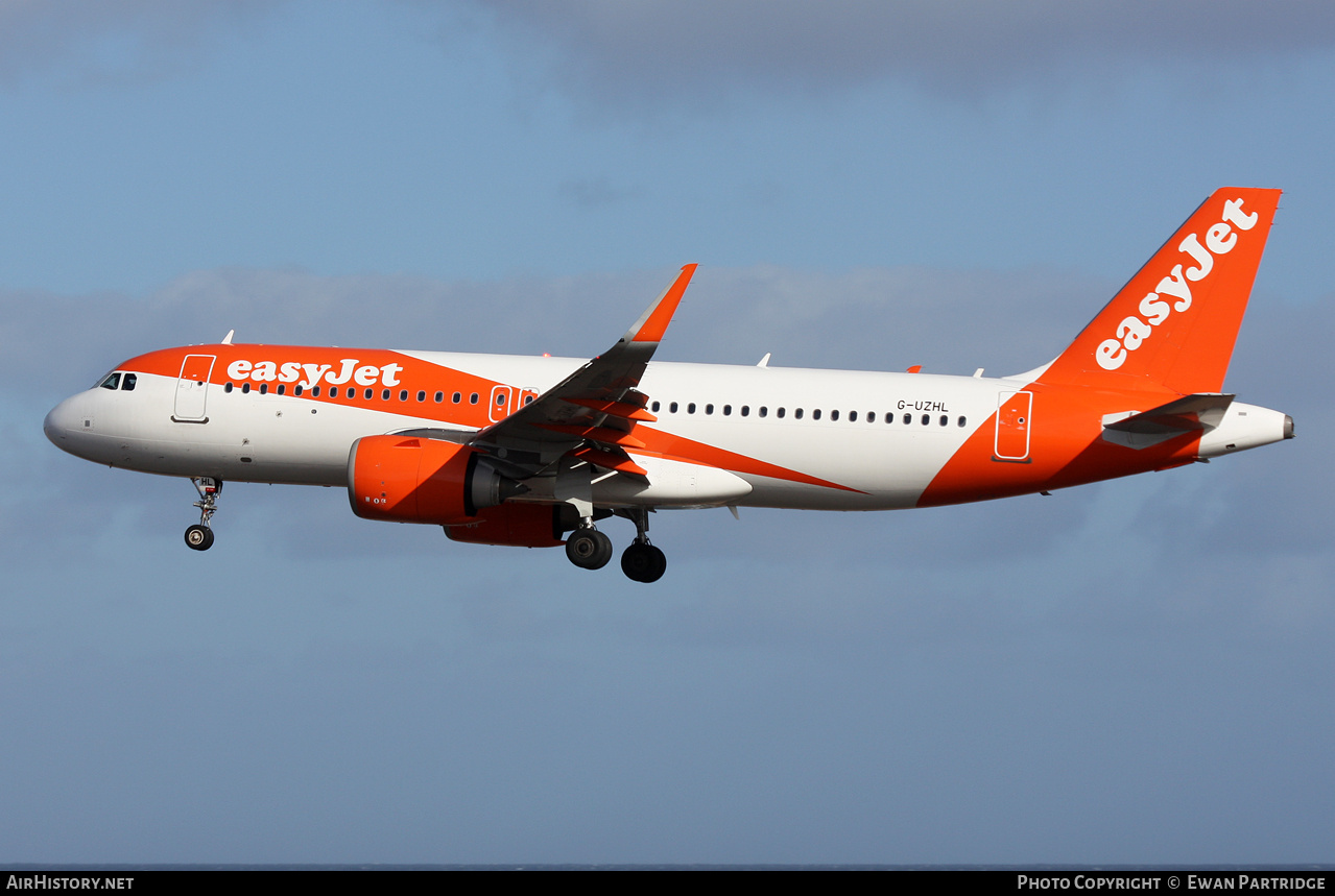 Aircraft Photo of G-UZHL | Airbus A320-251N | EasyJet | AirHistory.net #665884