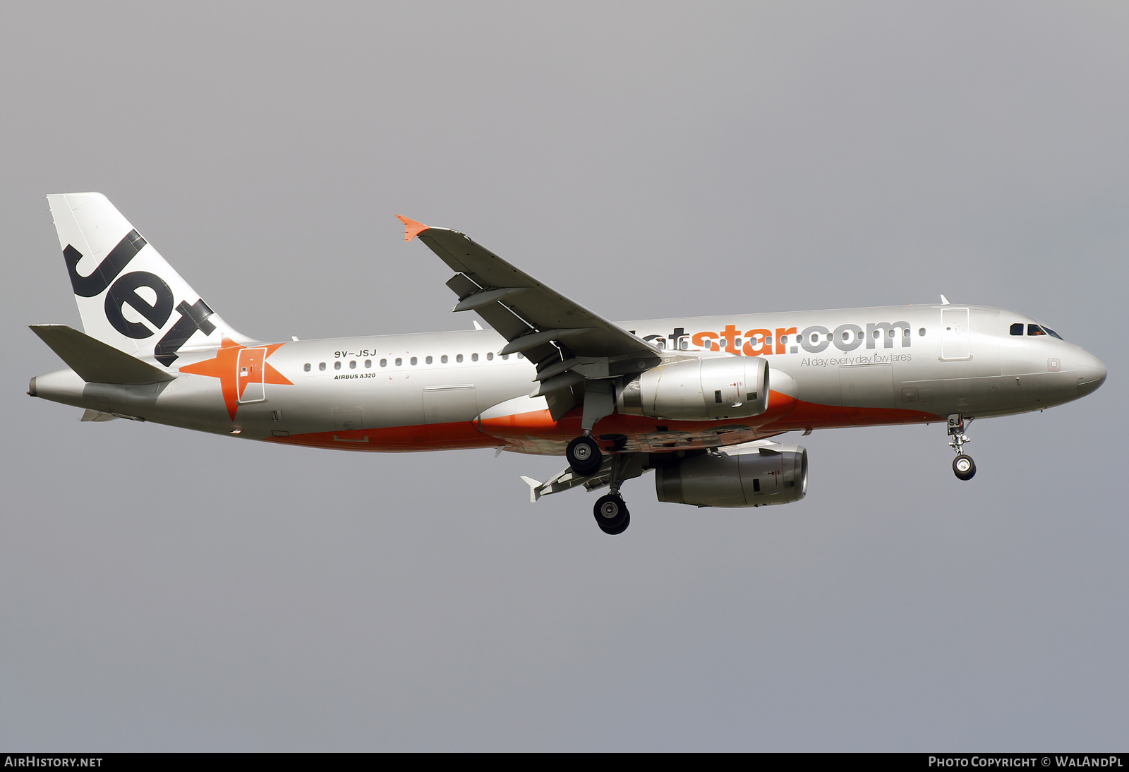 Aircraft Photo of 9V-JSJ | Airbus A320-232 | Jetstar Airways | AirHistory.net #665894