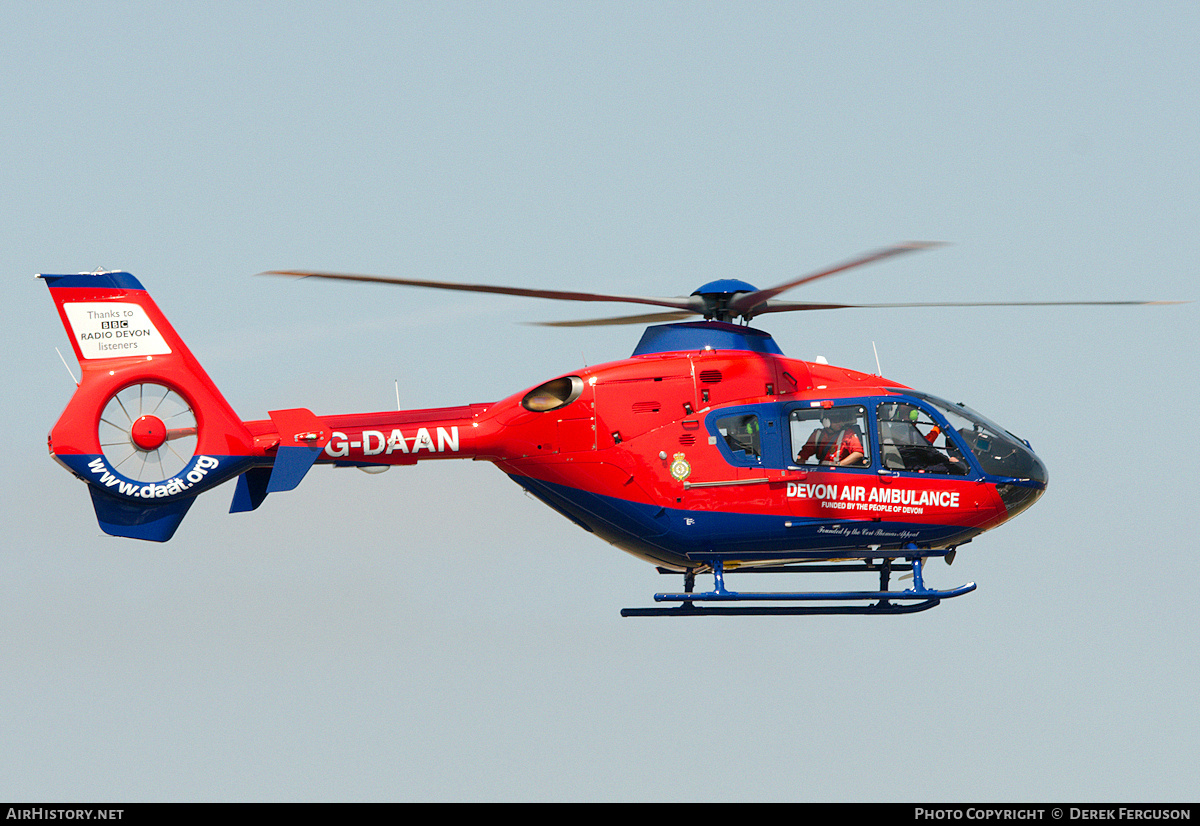Aircraft Photo of G-DAAN | Eurocopter EC-135P-2+ | Devon Air Ambulance | AirHistory.net #665899